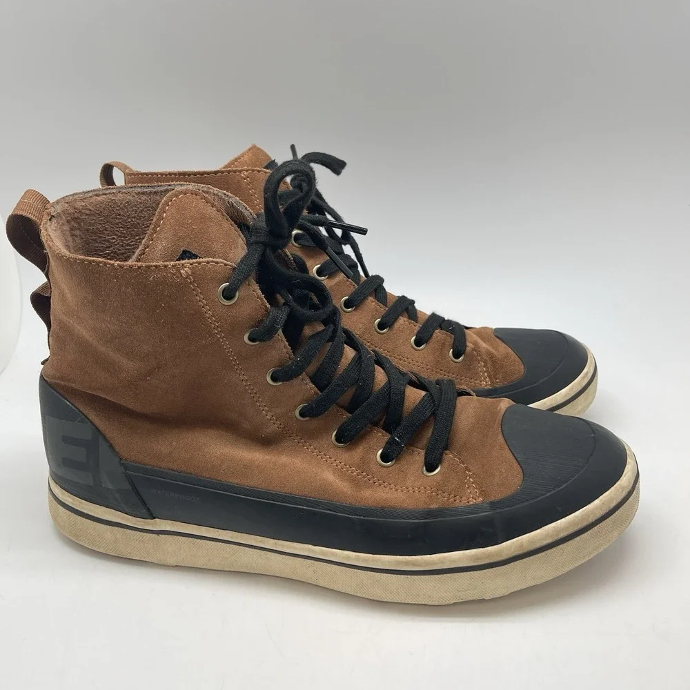 Sorel Cheyanne Metro II Boots Mens 12 NM4986-242 Brown Waterproof Lace Up Shoes - Picture 1 of 10